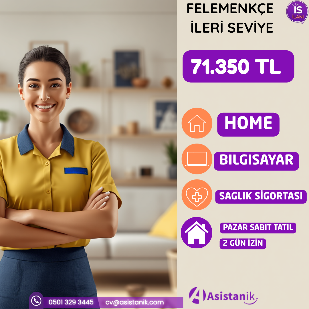 FELEMENKÇE BİLEN MOBİLYA UZMANI