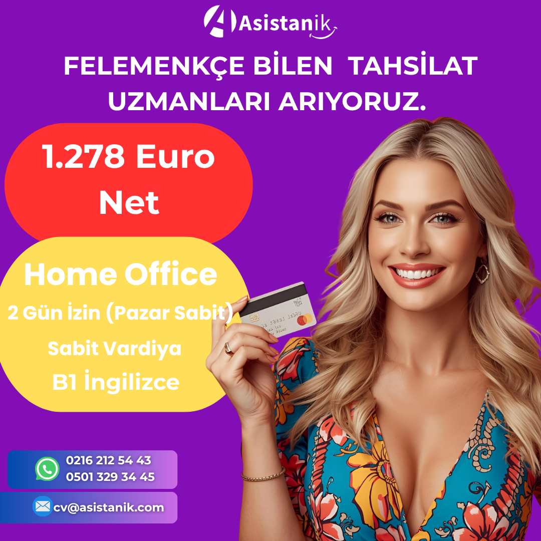 Felemenkçe Bilen Home Ofis Müşteri Temsilcisi